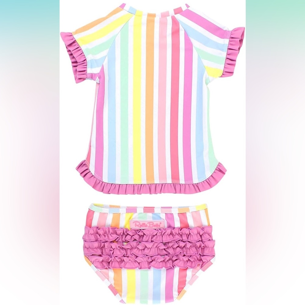 Ruffle Butts baby girl swim suit 2 piece Easter Basket special🐇